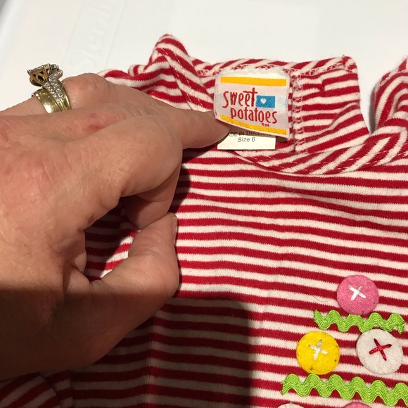 Girls size 6 Christmas tree dress - Picture 3 of 3